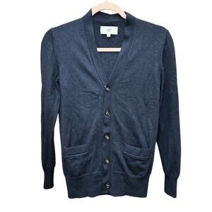 Jack Spade Bleecker Street New York Wool Cardigan Size XS Navy‎ Blue